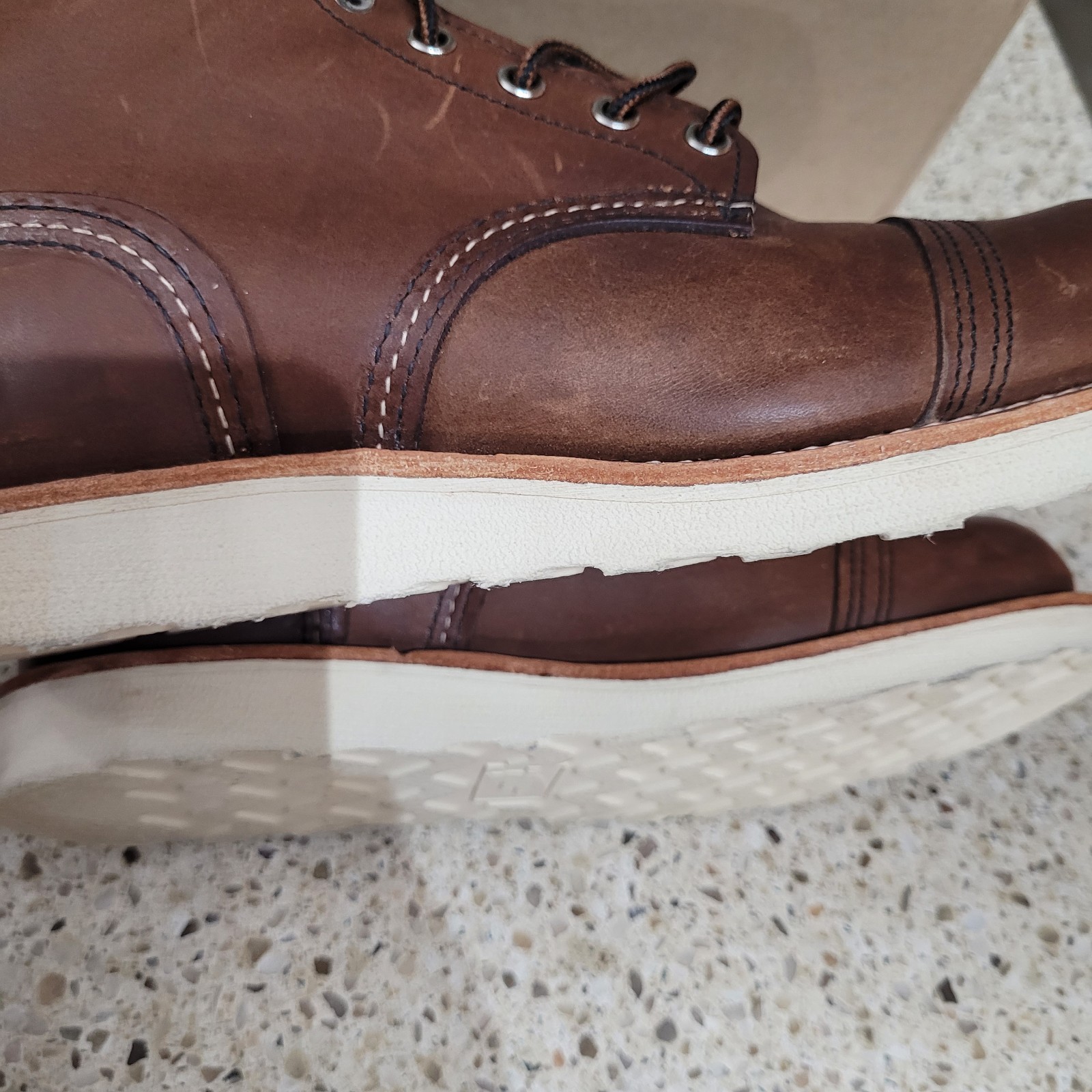 Red Wing Heritage Iron Ranger Traction Tread 8088 Amber Harness Leather boot 8 D