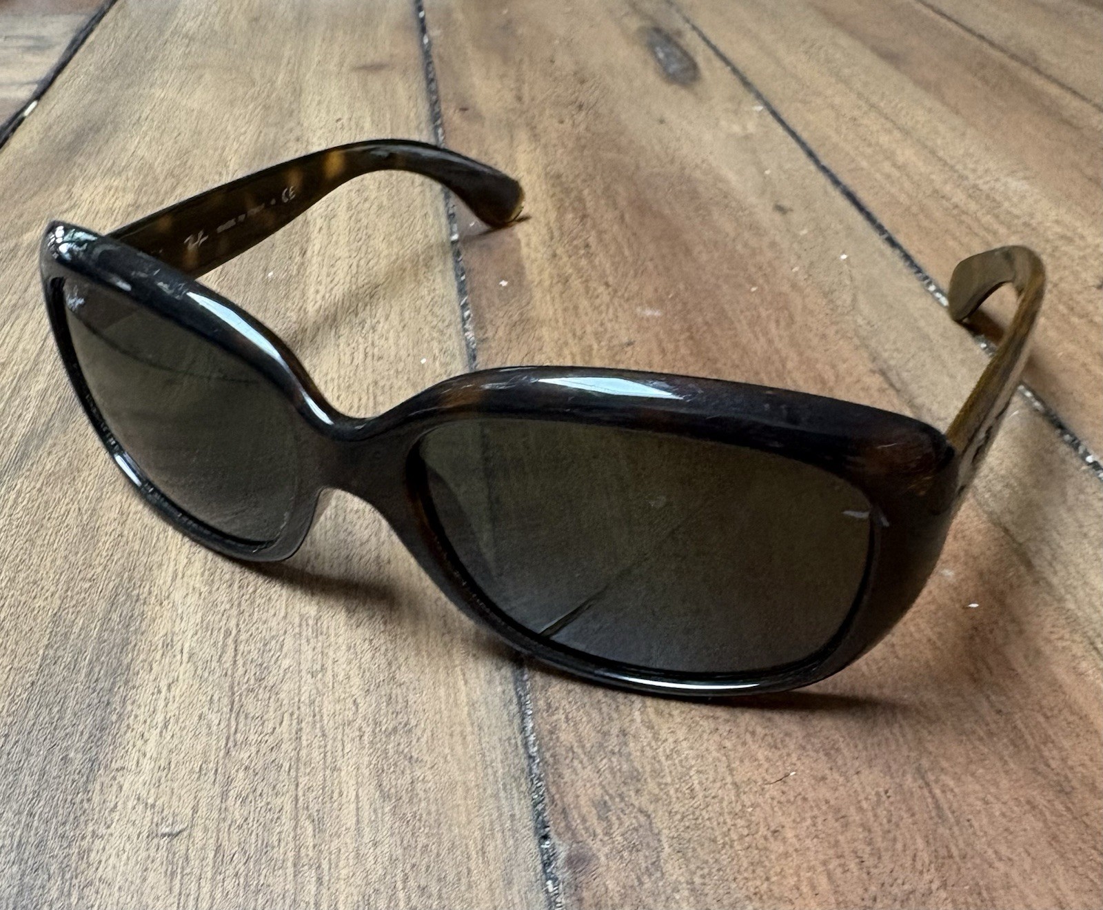 Ray-Ban Jackie Ohh RB4101 Rectangle Tortoise Brown Gray Gradient 100% UV 135mm