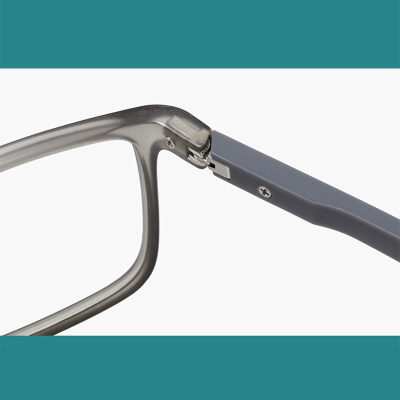 Photochromic Reading Presbyopic Glasses Men Square Brown Lens Sunglasses Reader