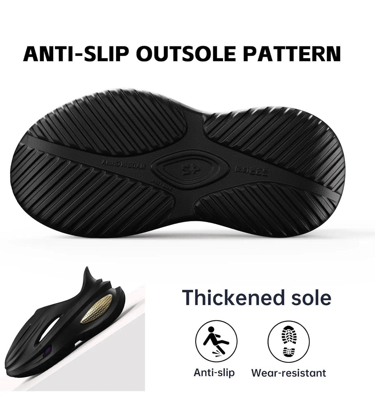 Arch Support Clogs EVA Lightweight Non-Slip Slide Sandals for Men Women