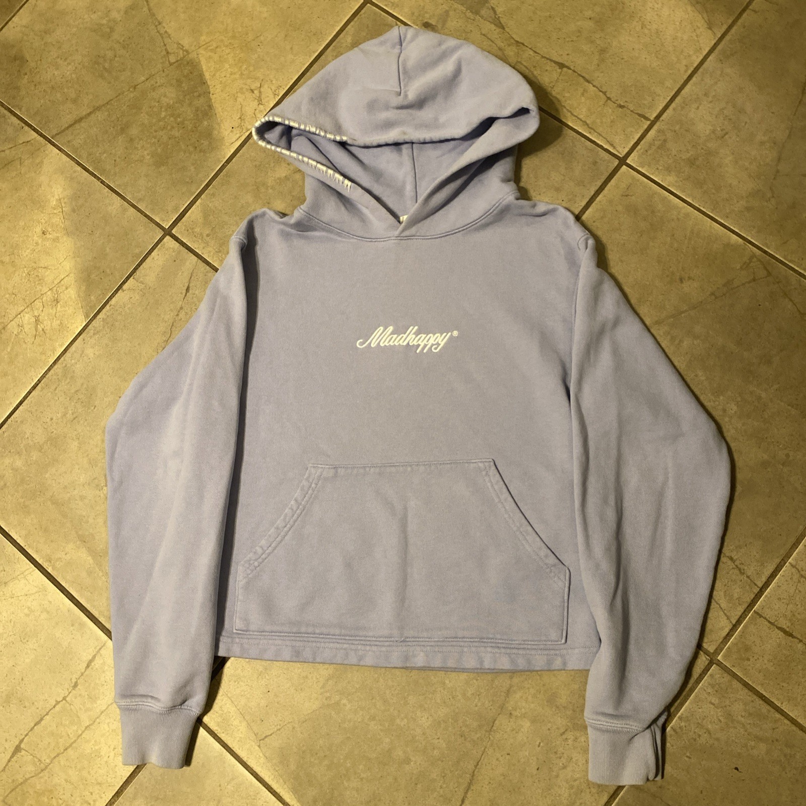 Madhappy Women’s Elevated Streetwear Hoodie XS Lilac Gender Neutral Sweatshirt