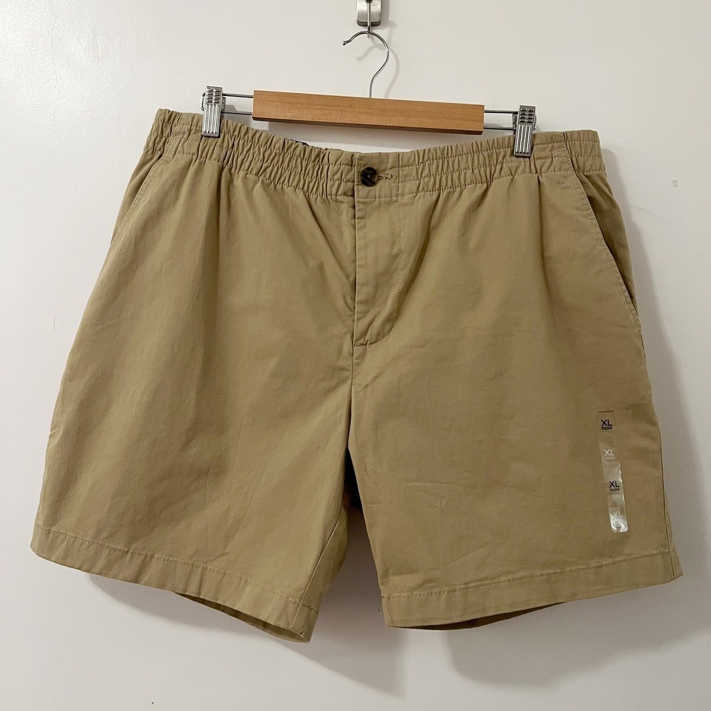 Tommy Hilfiger THFlex Men’s Chino Shorts Khaki Stretch Elastic Waist XL