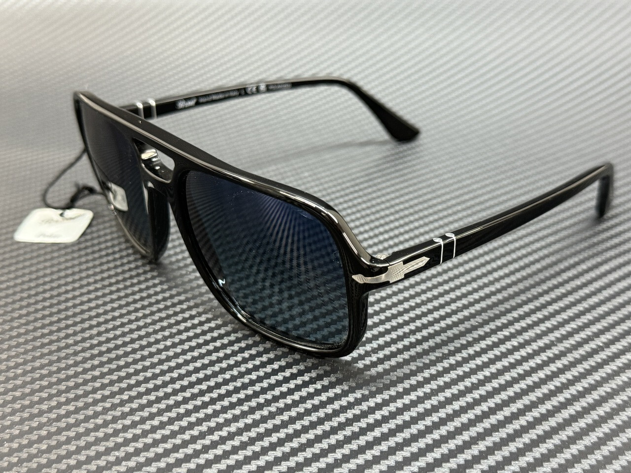 PERSOL PO3328S 95 S3 Black Blue Gradient Polarized Men’s 58 mm Sunglasses