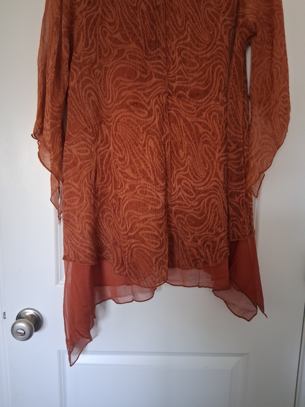 Ladies Blouse Size Large By Pretty Angel Fully Lined Free Flowing Stylish