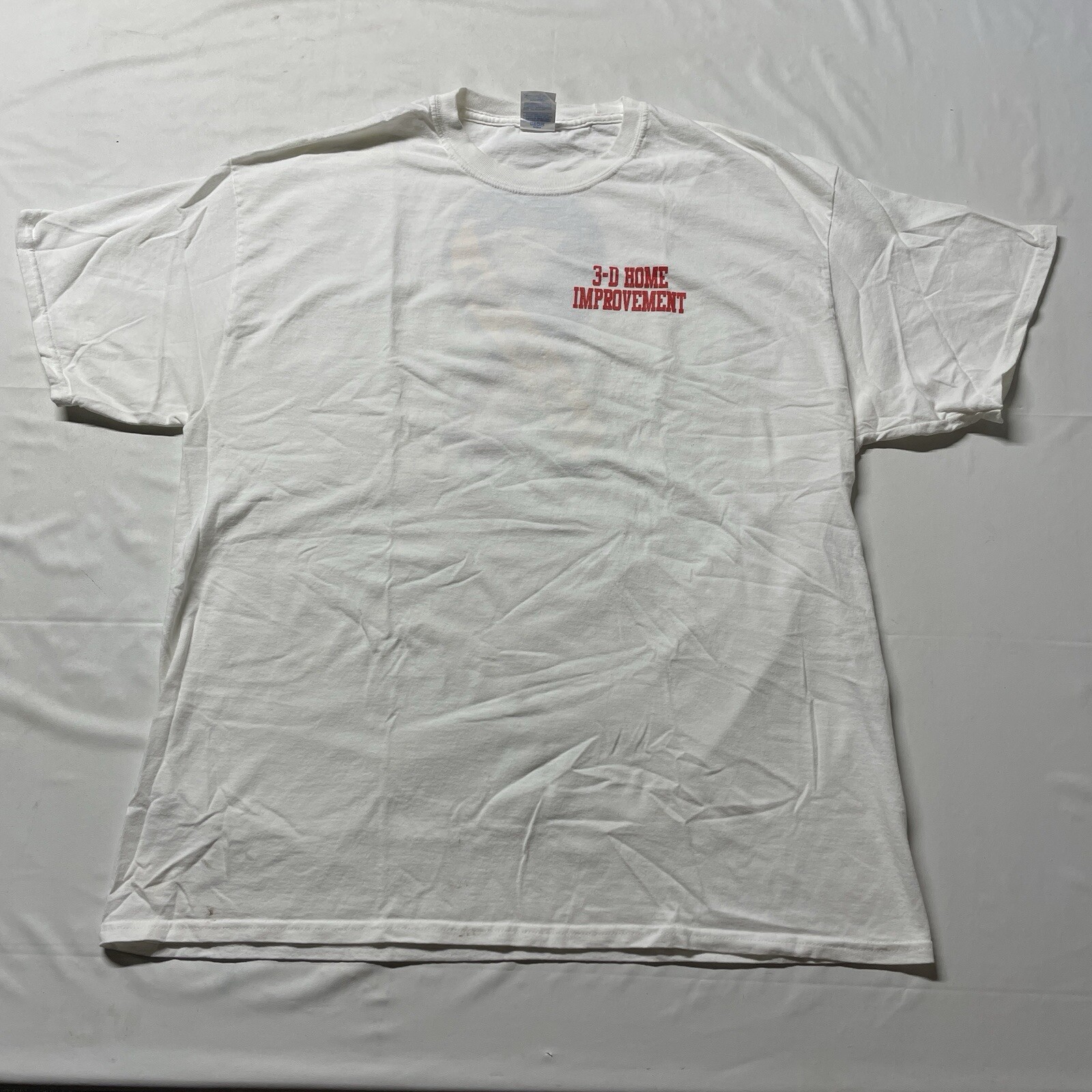 Vintage Support Our Troops T-Shirt Men’s XL White USA Military American Flag Art