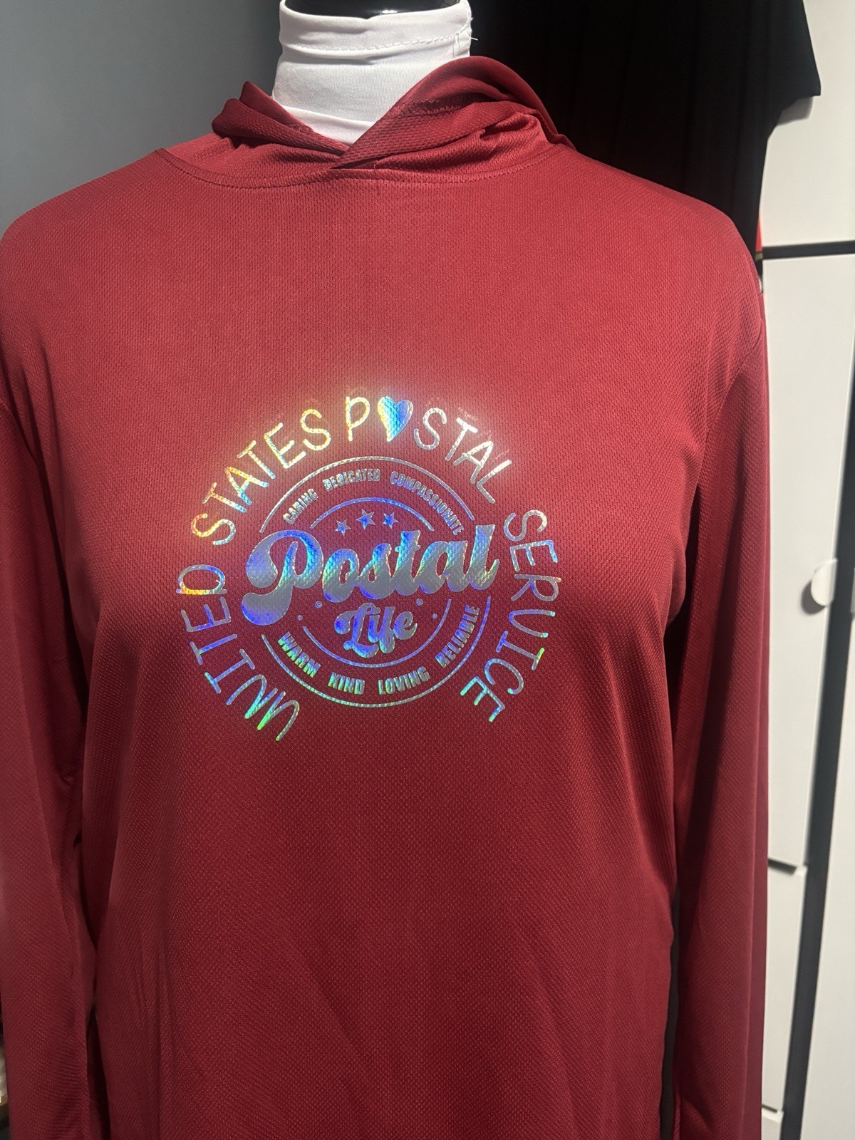 Customizable postal inspired tshirt. You pick shirt color and vinyl color.
