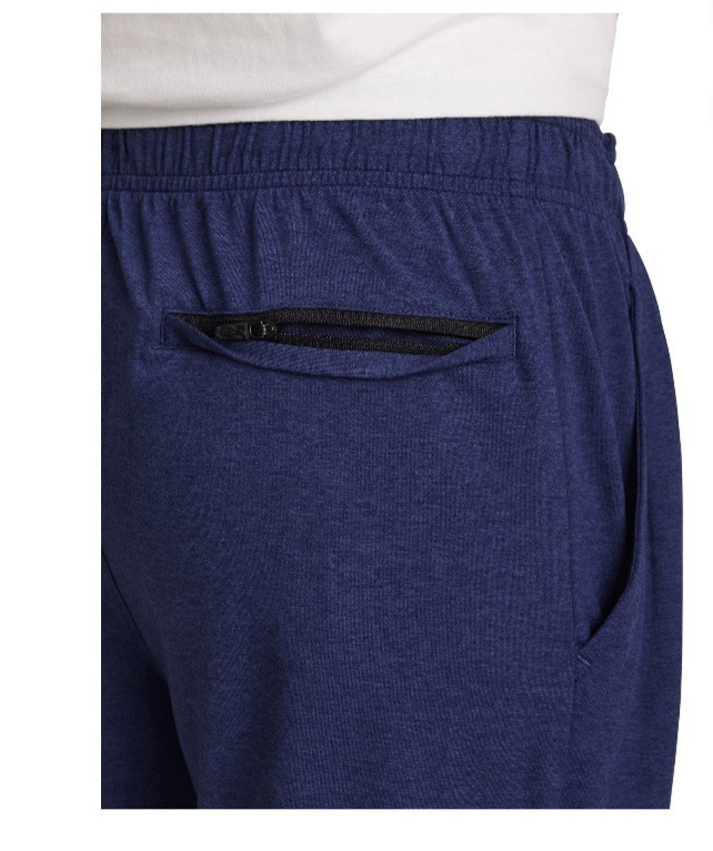 Reebok Men’s L Legacy Slim Jogger Pants Ribbed Cuff Medieval Blue Heather (HC)