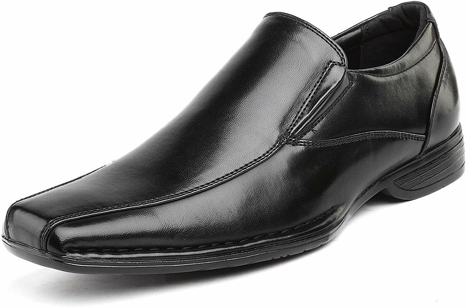 Men’s Classic Square Toe Design Loafers Dress Oxford Formal Slip On Shoes