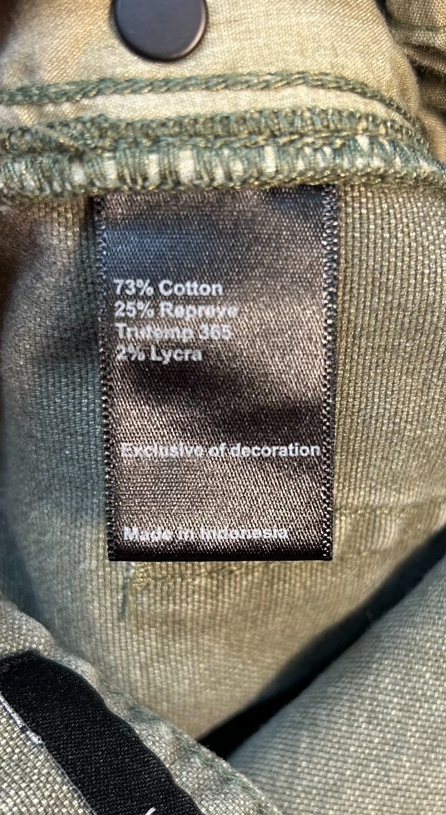 Proof Rover Pants Mens 33×32 Green Stretch Canvas Slim Fit Straight Leg Utility