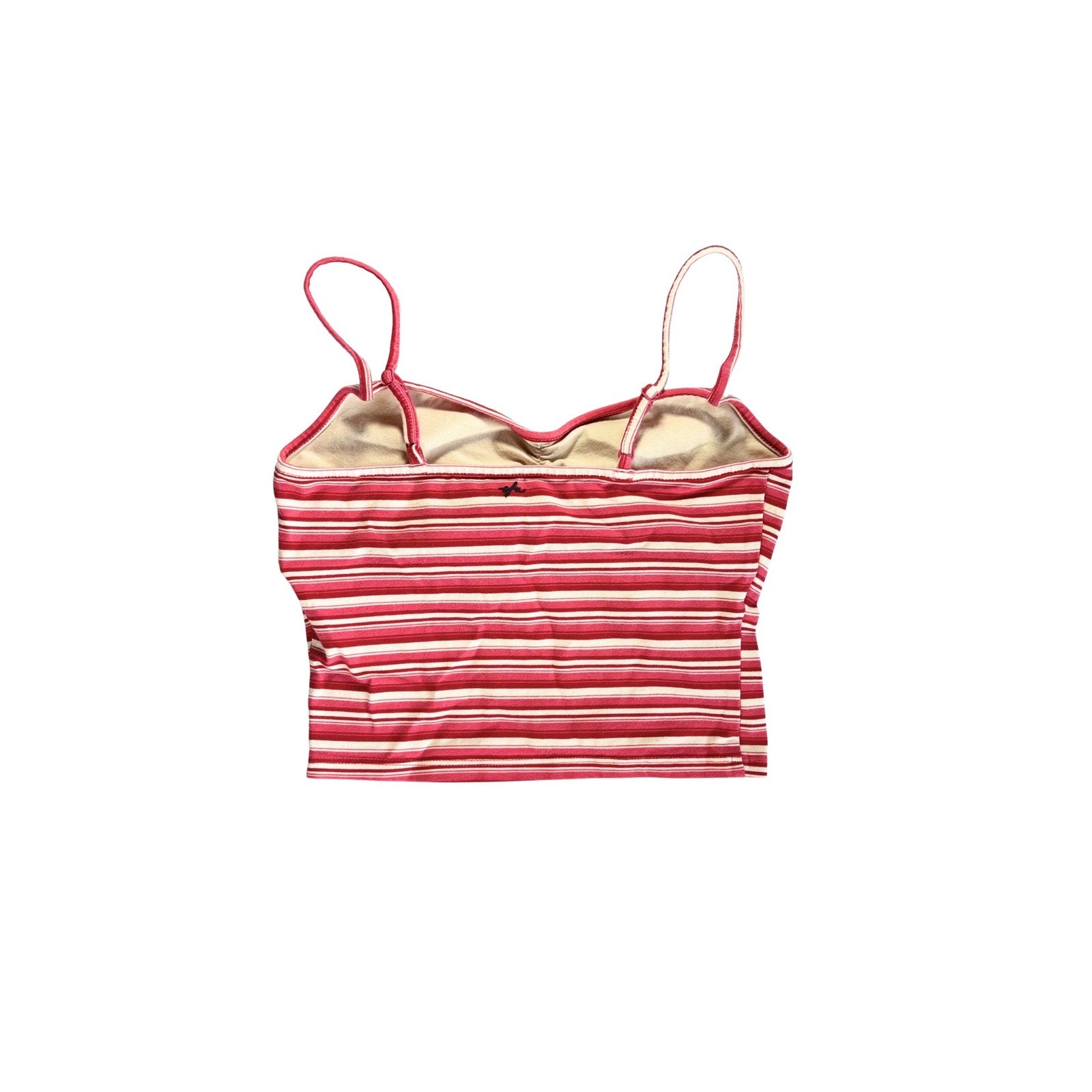 Out From Under Pinch Front Fitted Cami Red Stripe Women Small Urban Outfitters