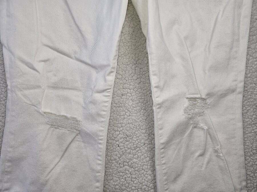 EXPRESS Jeans Size 12 Reg Women’s White ’90s Boot High Rise Jeans