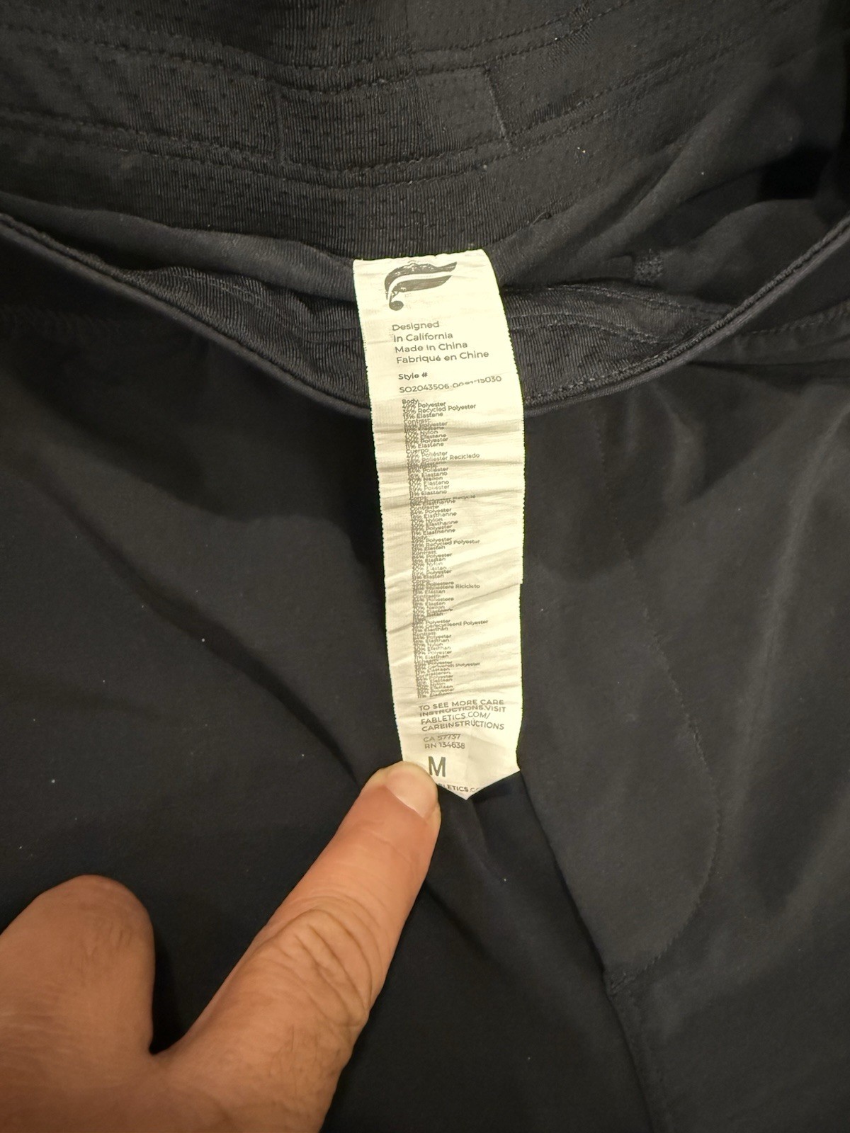 Fabletics Men’s Athletic Shorts M Black Drawstring Lined Elastic Waist