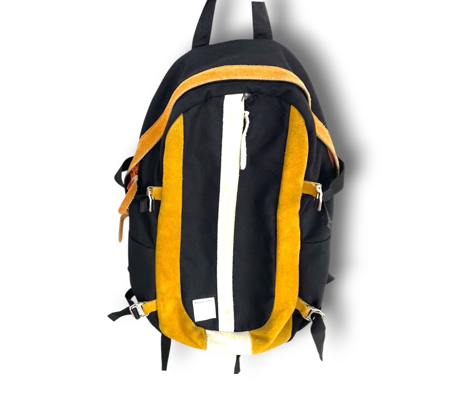 Masterpiece MSPC Backpack Bag Yellow Suede Leather Thin Made Japan RRP $339 RARE