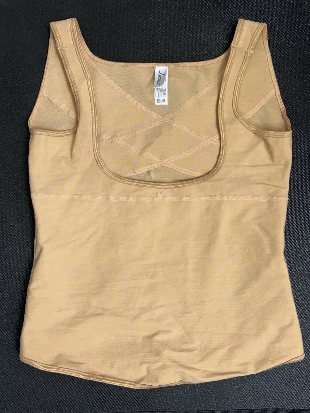 Leonisa Women’s Firm Compression Tank Shapewear 015504N Beige Size L 6555