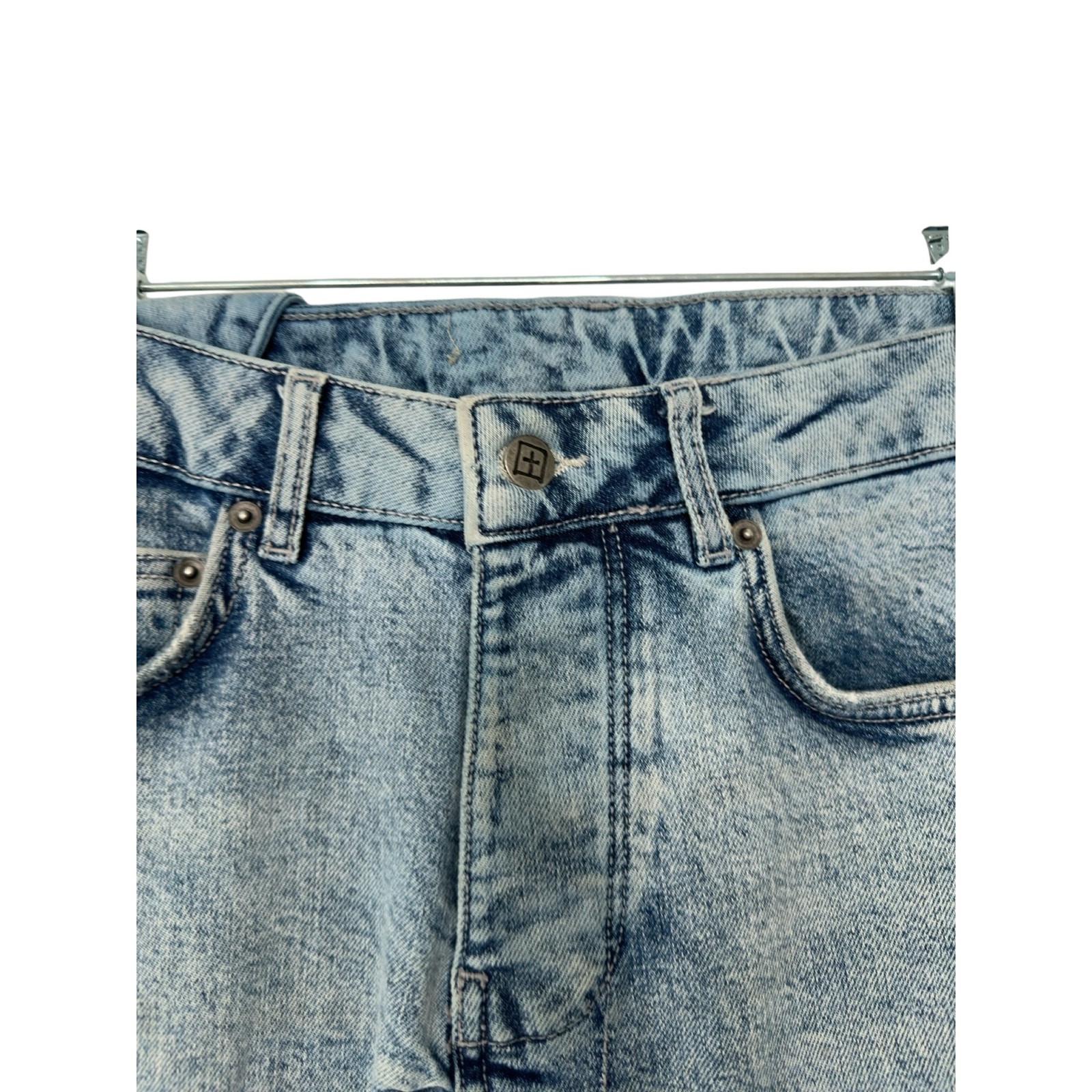 Ksubi Van Winkle Men’s Light Wash Button Flu Slim Skinny Leg Jeans Size 29