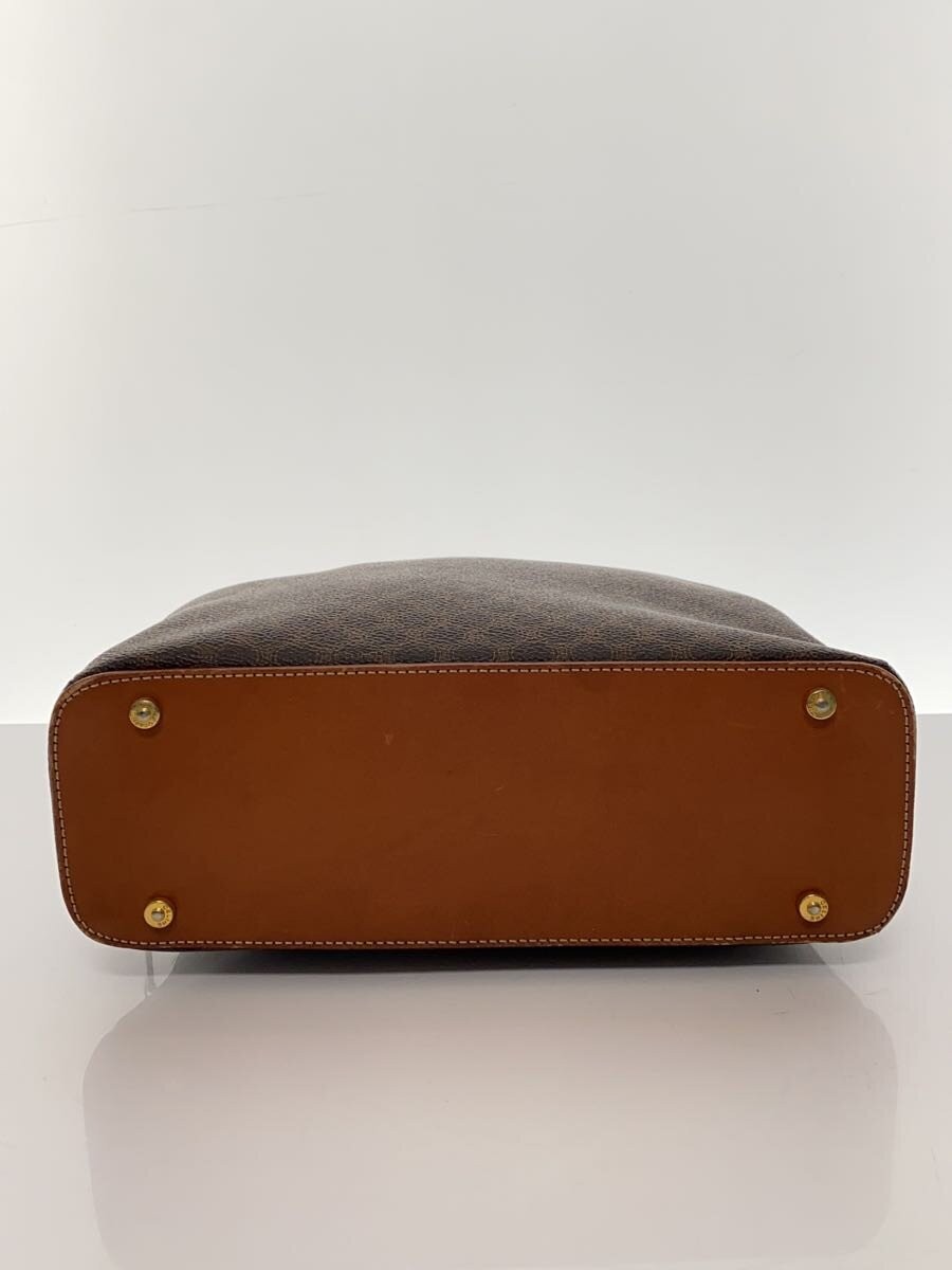 CELINE Macadam Round Half Moon PVC BRW Allover