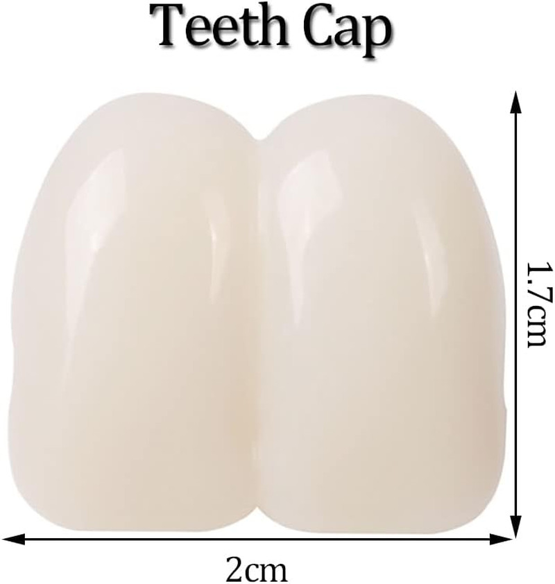 2 Pieces 17Mm Deluxe Custom Big Buck Teeth Caps for Clown Bunny Hillbilly Costum