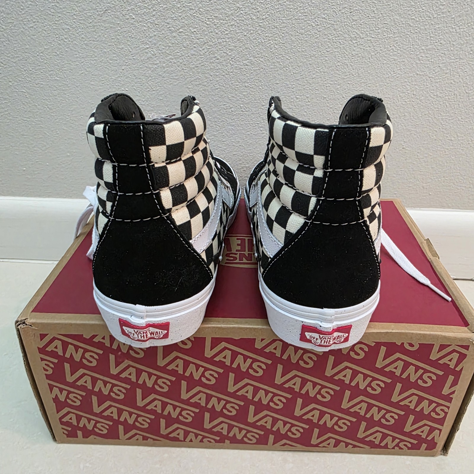 Sk8 Vans Hi ‘Bolt Checkerboard’ – VN0A5JIVA04 US 6.5 New In Box