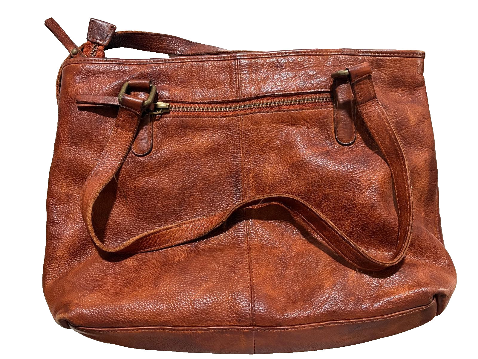 Oak Leather Shoulder-bag, Woven Leather Panel, Cowhide Leather