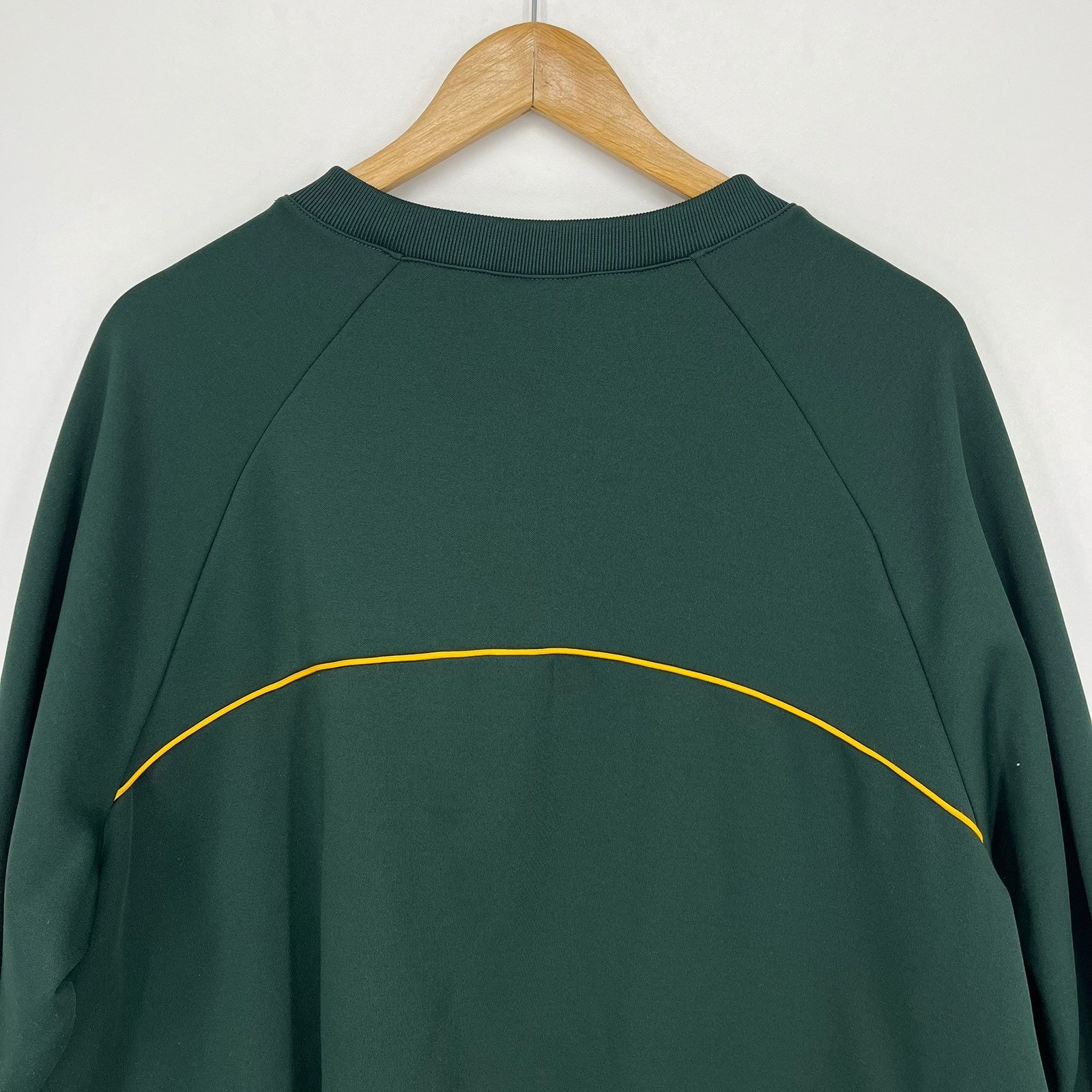 Majestic Oakland Athletics Therma Base Pullover Green Mens XL MLB Baseball Logo
