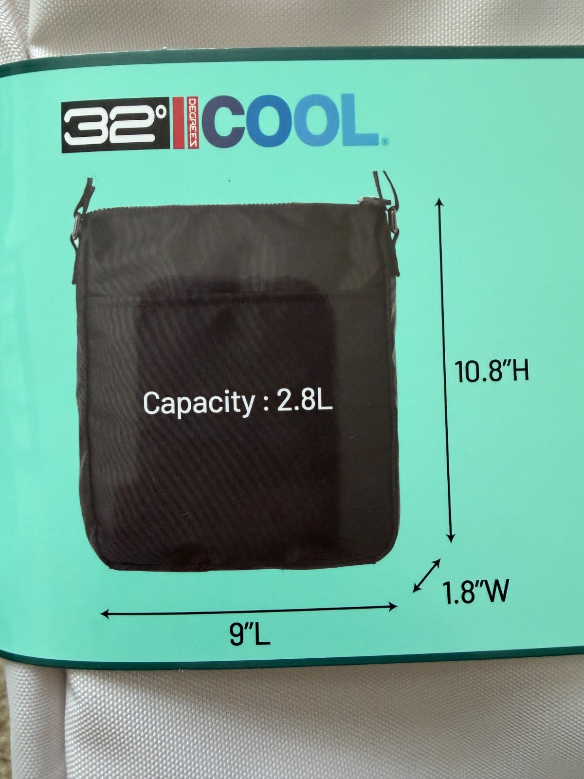 NWT 32 DEGREES COOL UNISEX CROSSBODY BAG White