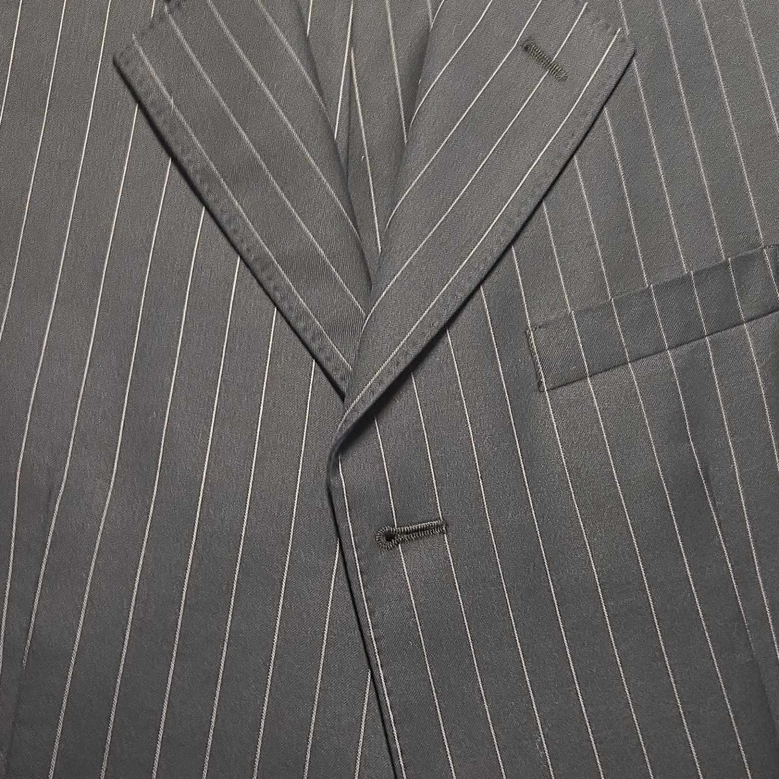 Donald J. Trump 2pc Blue Pinstripe Wool Suit 44R 38×32