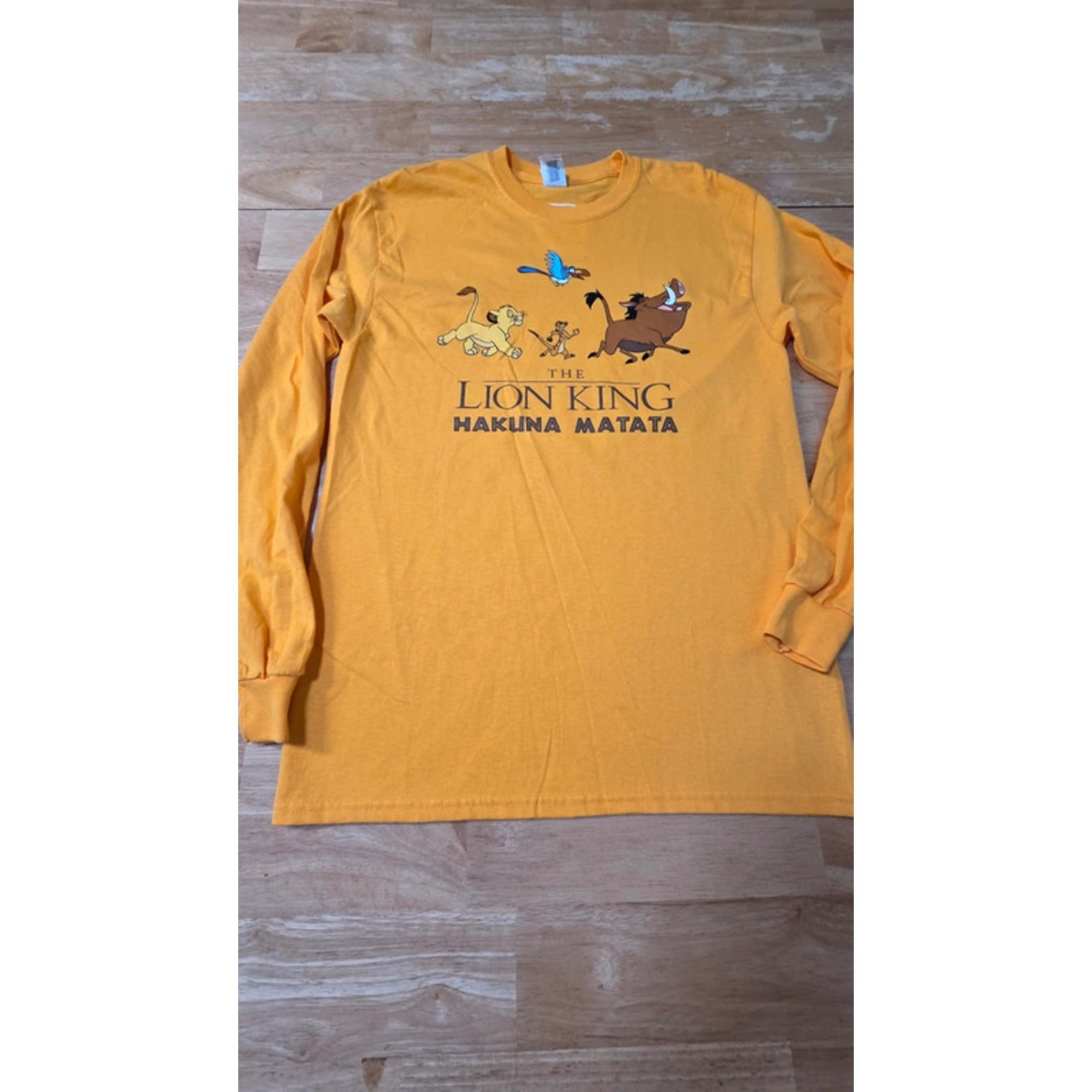 Disney Lion King Hakuna Matata Simba Timon Pumbaa Long Sleeve T-Shirt Medium