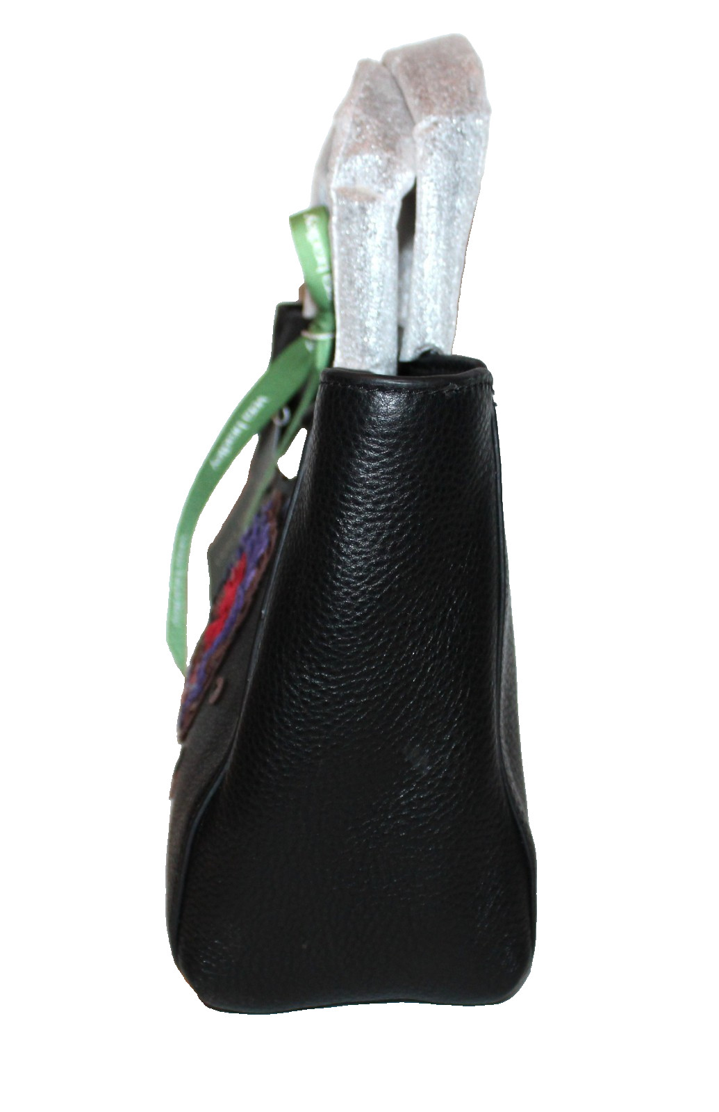 Vera Bradley Mini Hathaway Black Bossanova Bold Sequin Leather Tote, Dustbag NWT