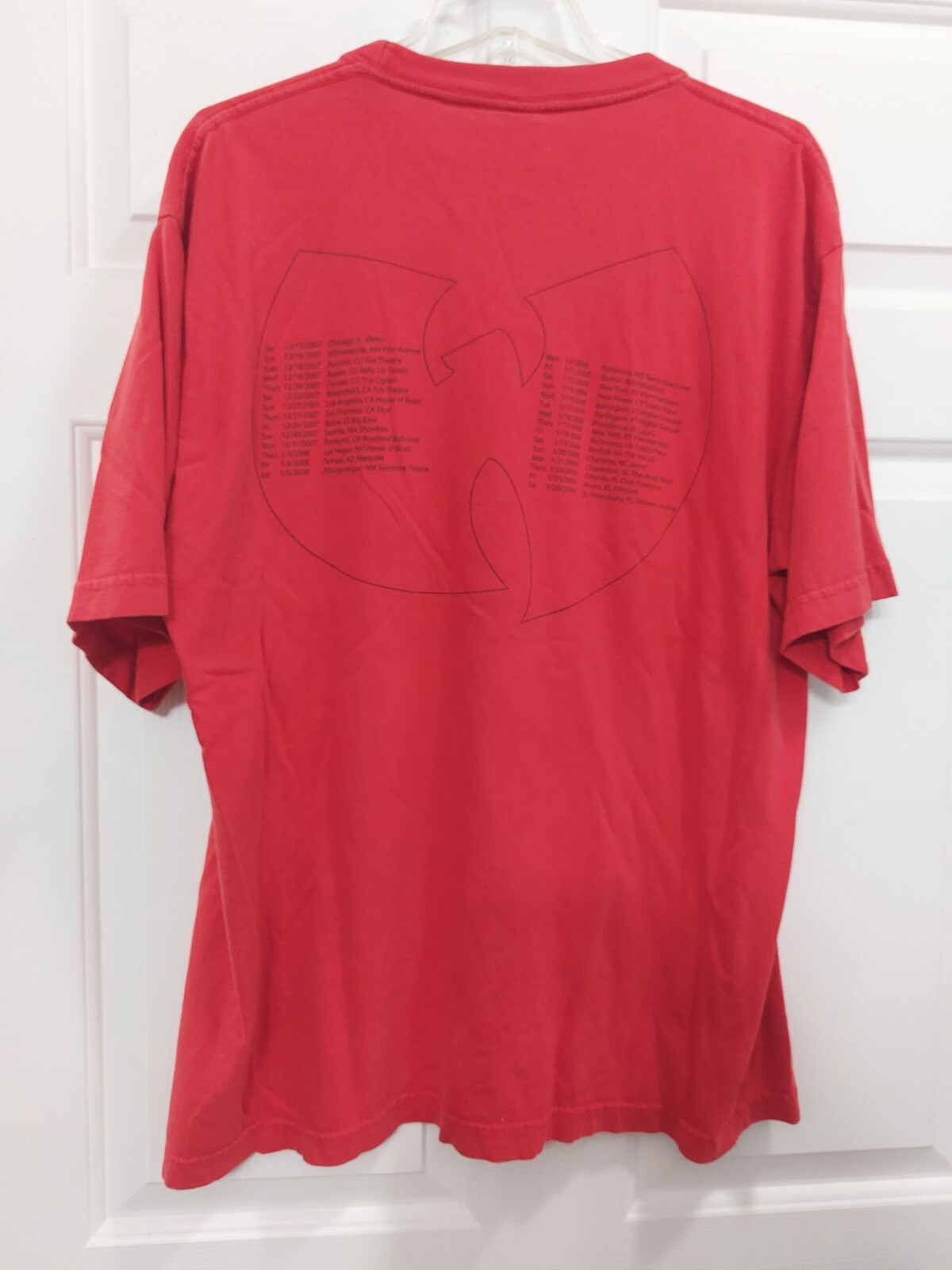 2008 Wu-Tang Clan 8 Diagrams Tour Rap T Shirt Rare Up TownTees XL Explicit