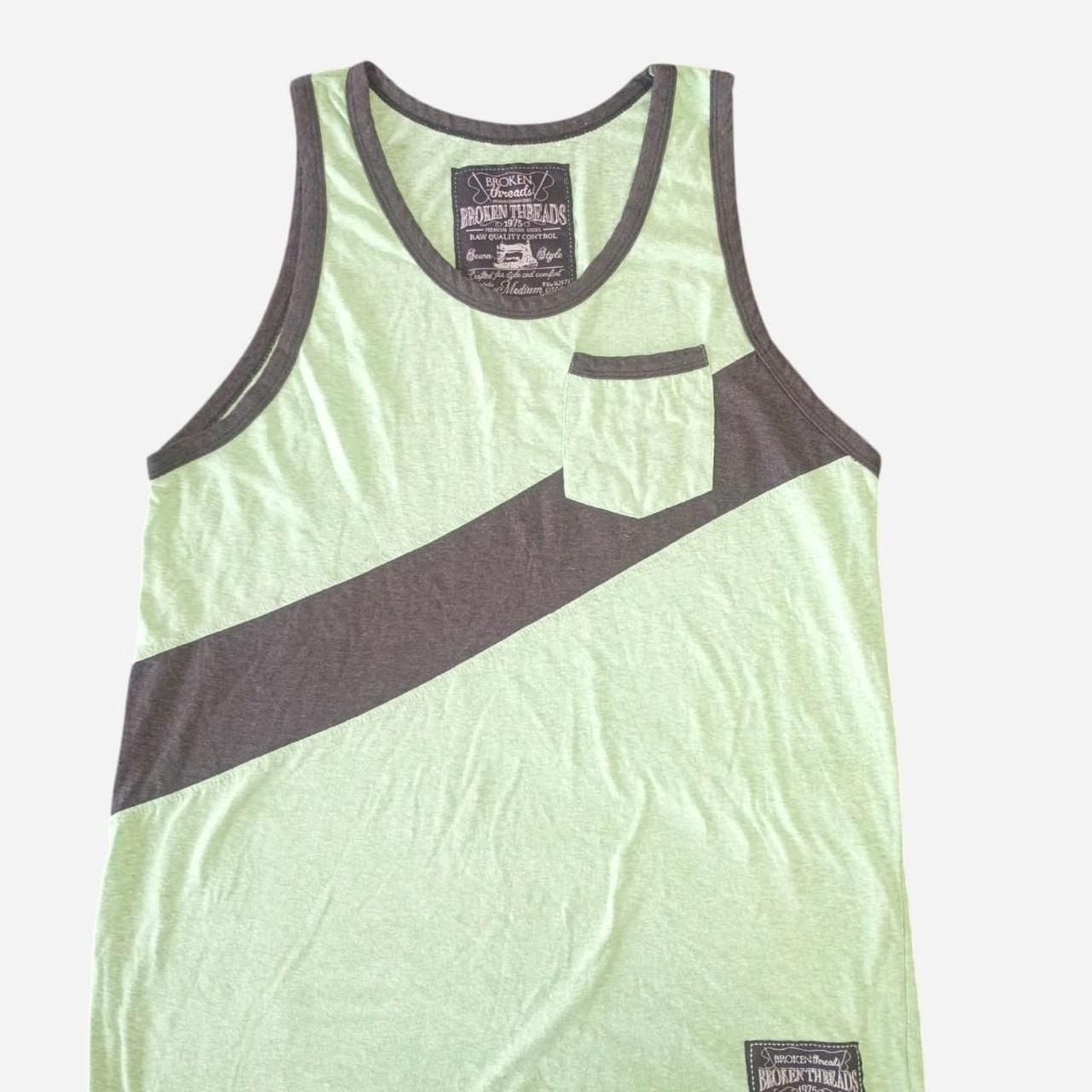 Broken Threads Premium Denim Goods Green Tank Top