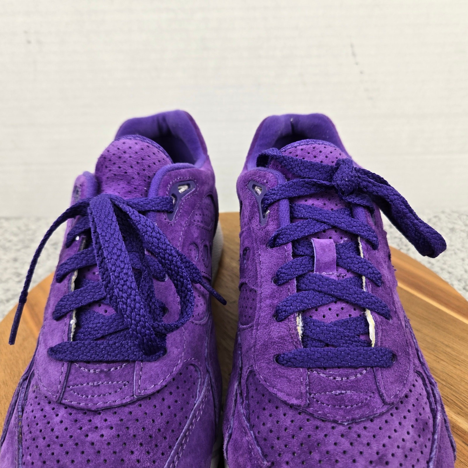 Saucony Men 9.5 Shadow 6000 Egg Hunt Purple Suede Lace Up Casual Daily Sneaker