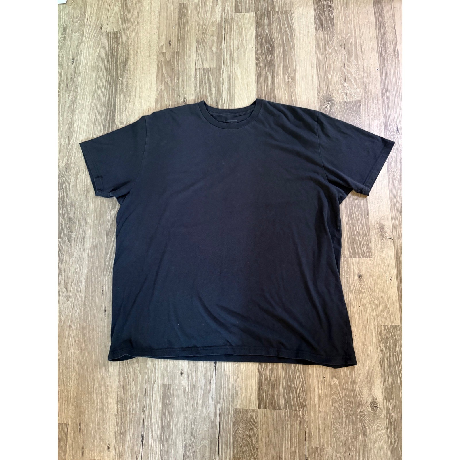 Fresh Clean Threads Mens 3XL Black Crew Neck Short Sleeve StratuSoft Tee Shirt