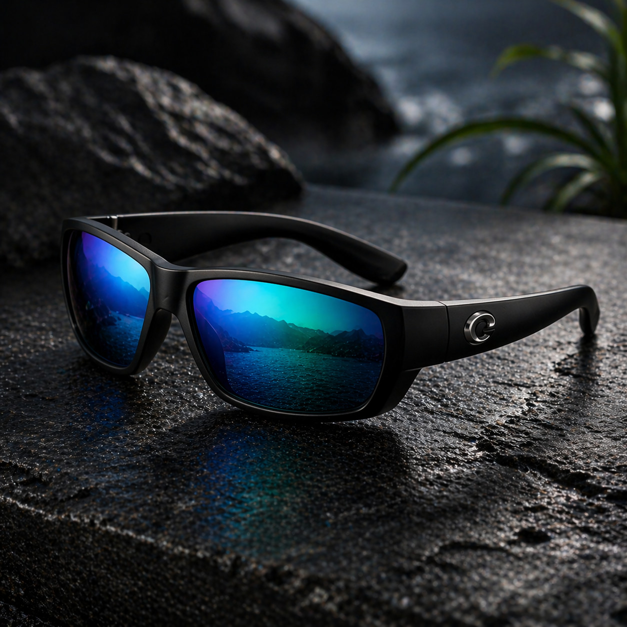 Costa Del Mar Polarized Sunglasses Blue Mirror Lens UV400 Fishing Driving