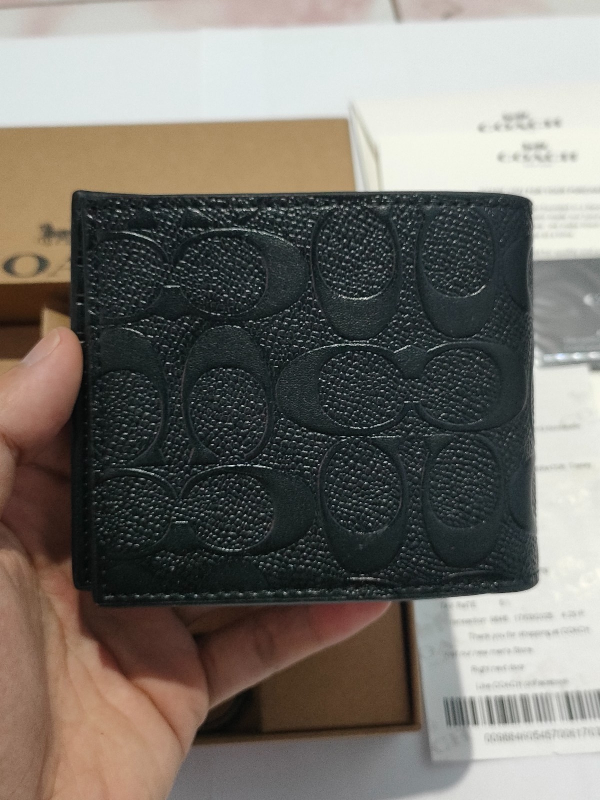 MEN’S 3 IN 1 WALLET BOXED GIFT SET IN SIGNATURE CANVAS BLACK