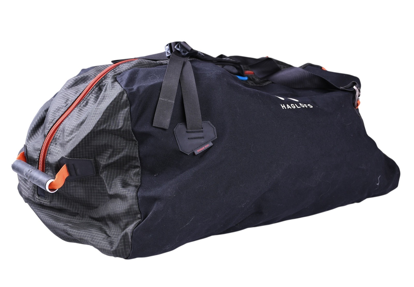 Haglöfs DOME 100 Duffel Bag 100L Expedition Travel Gear Bag Black Orange
