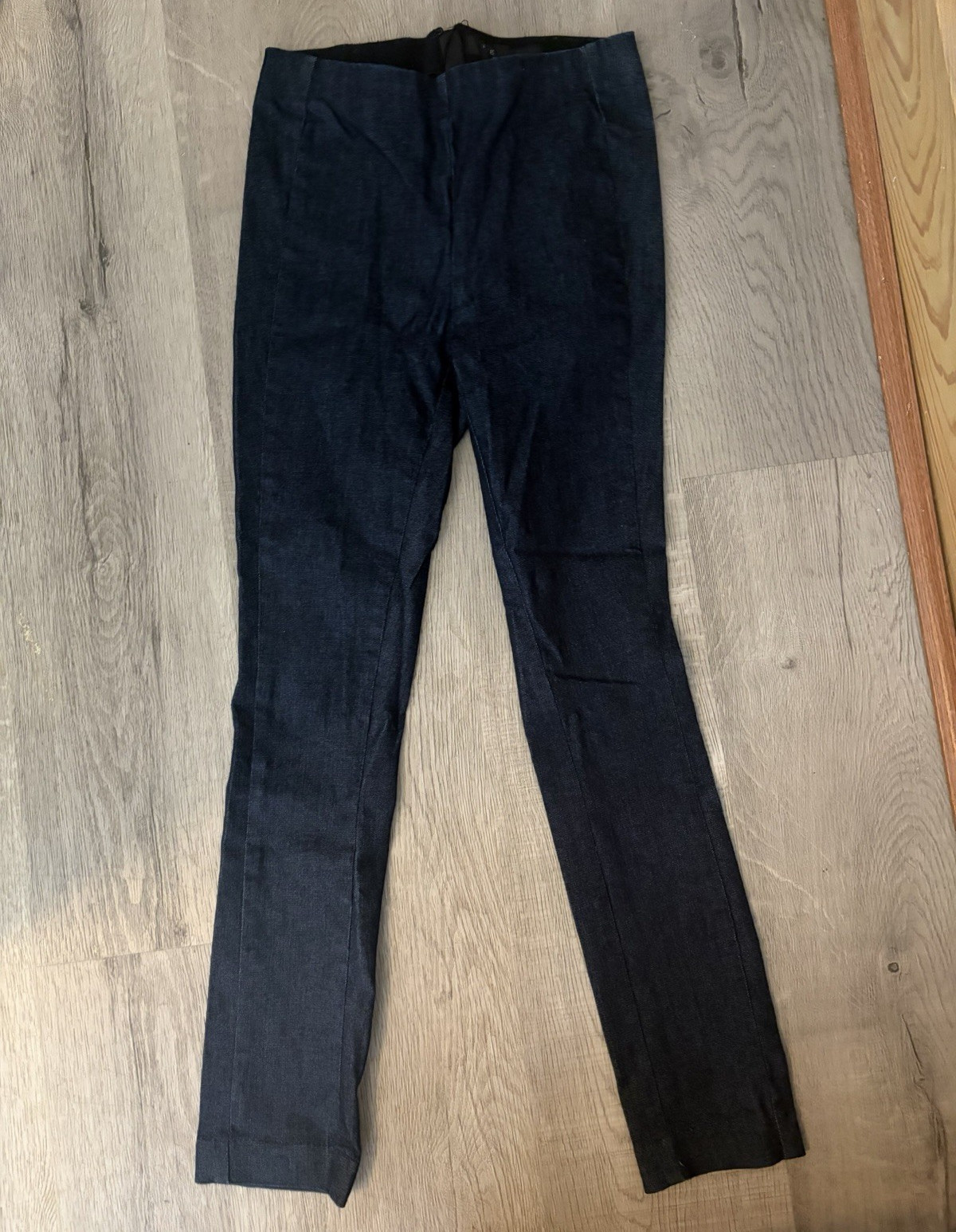 rag & bone New York Women’s Blue Solid Denim Skinny Pants w/ Zip Closure