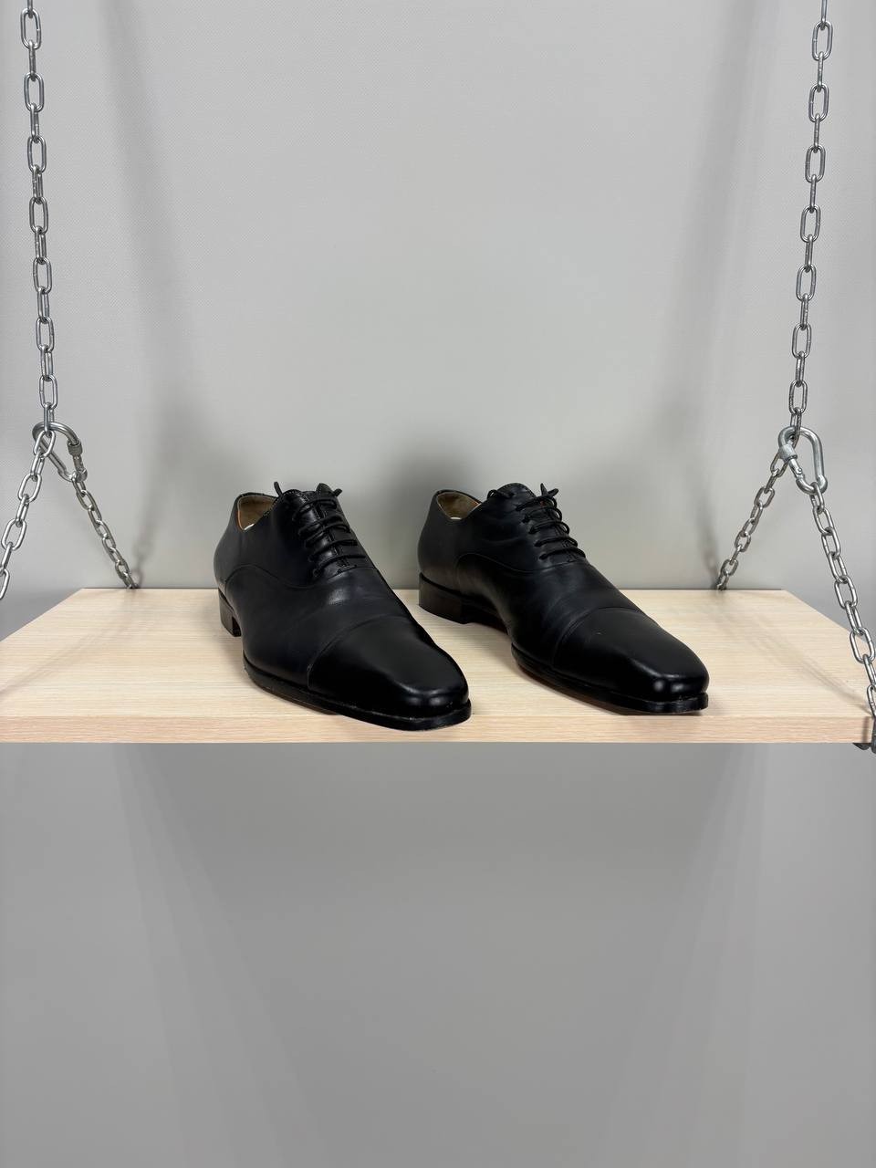 Mens shoes Santoni Size 8 Color Black Duties Paid (USA)