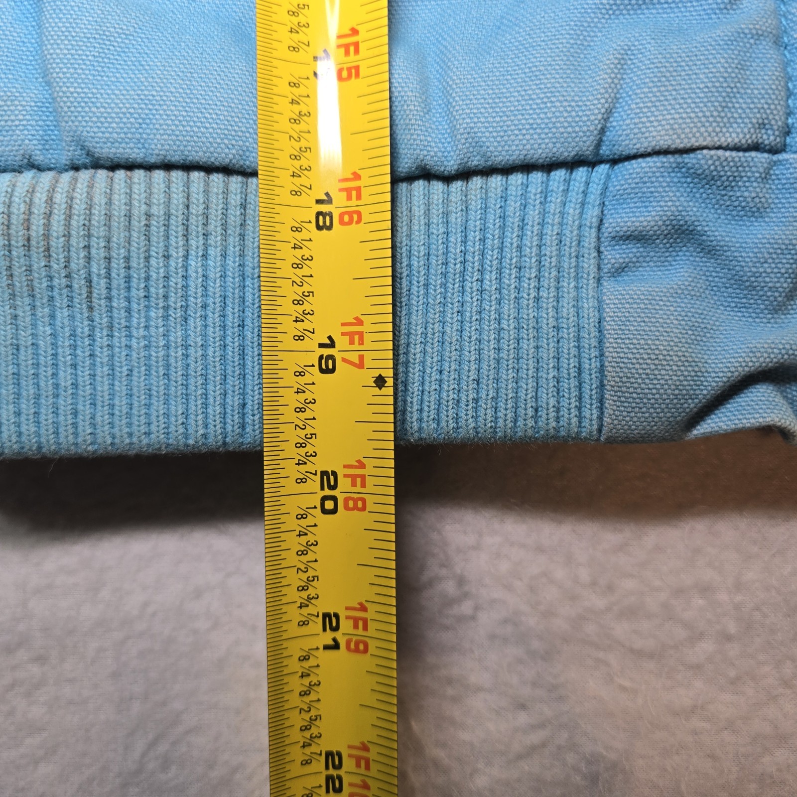 Carhartt Kids S 7/8 Sherpa Lined Sierra Jacket Blue Jul 2020 CP9564 Distressed