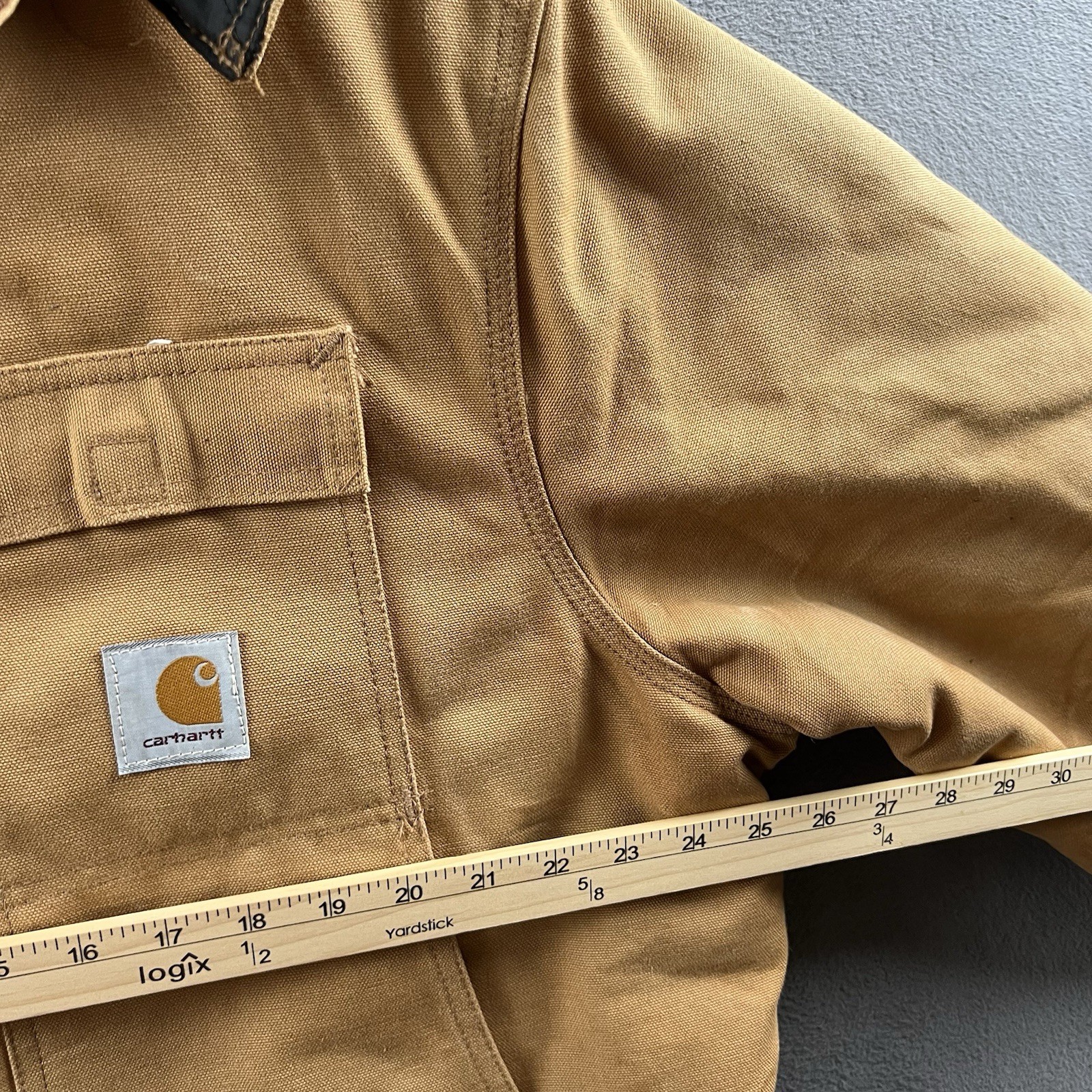 Vintage Carhartt Arctic Jacket Mens 46 Tall Brown C0196 W/ A01 BRN Fur Trim Hood