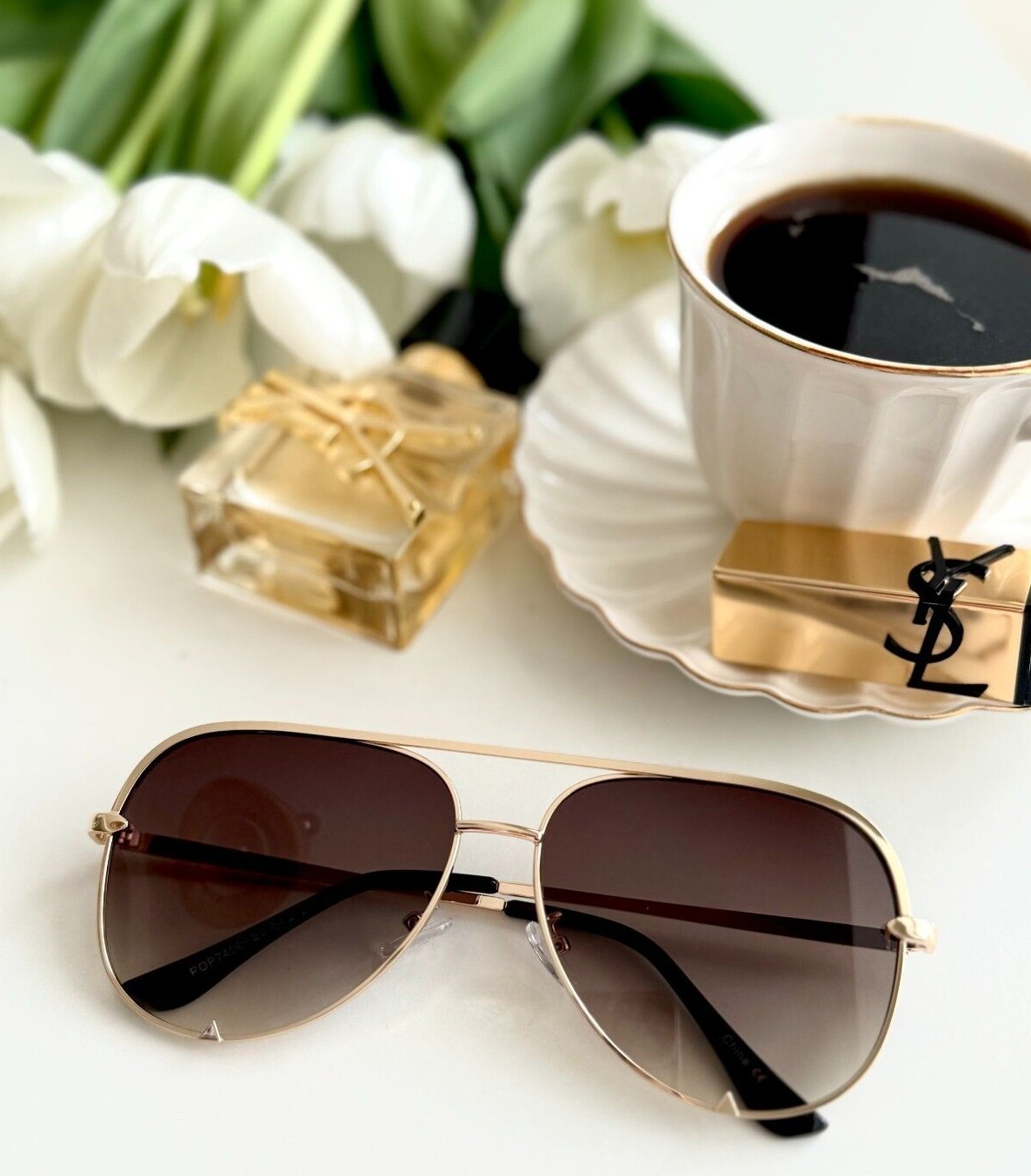Big Aviator “KEY” OVERSIZED FLAT LENS Women Sunglasses Shades SHADZ GRADIENT