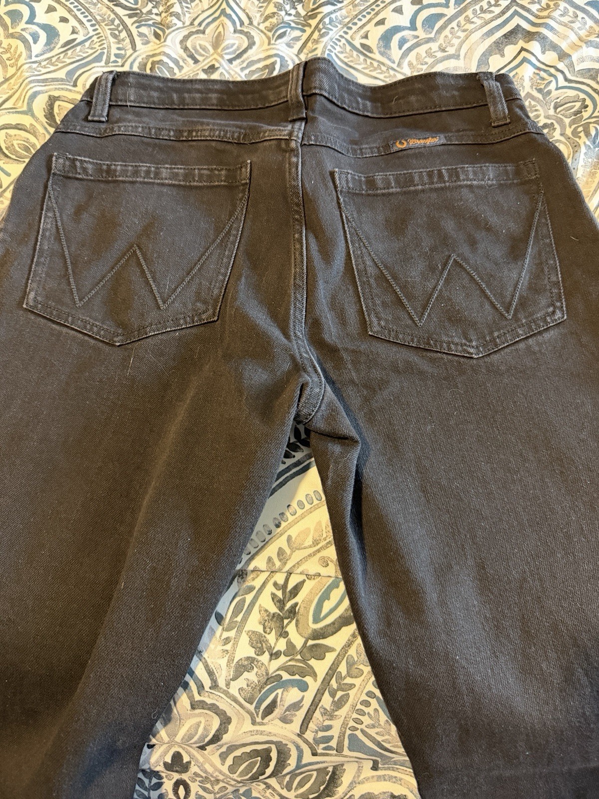 Ladies Wrangler Willow Ultimate Riding Jeans 15 33 34 regular black bootcut