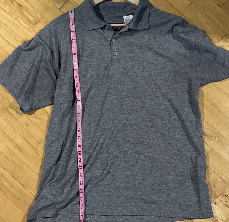 Bulwark FR SMP8CY6 Flame Resistant Gray Polo Shirt L Modacrylic Lyocell Aramid