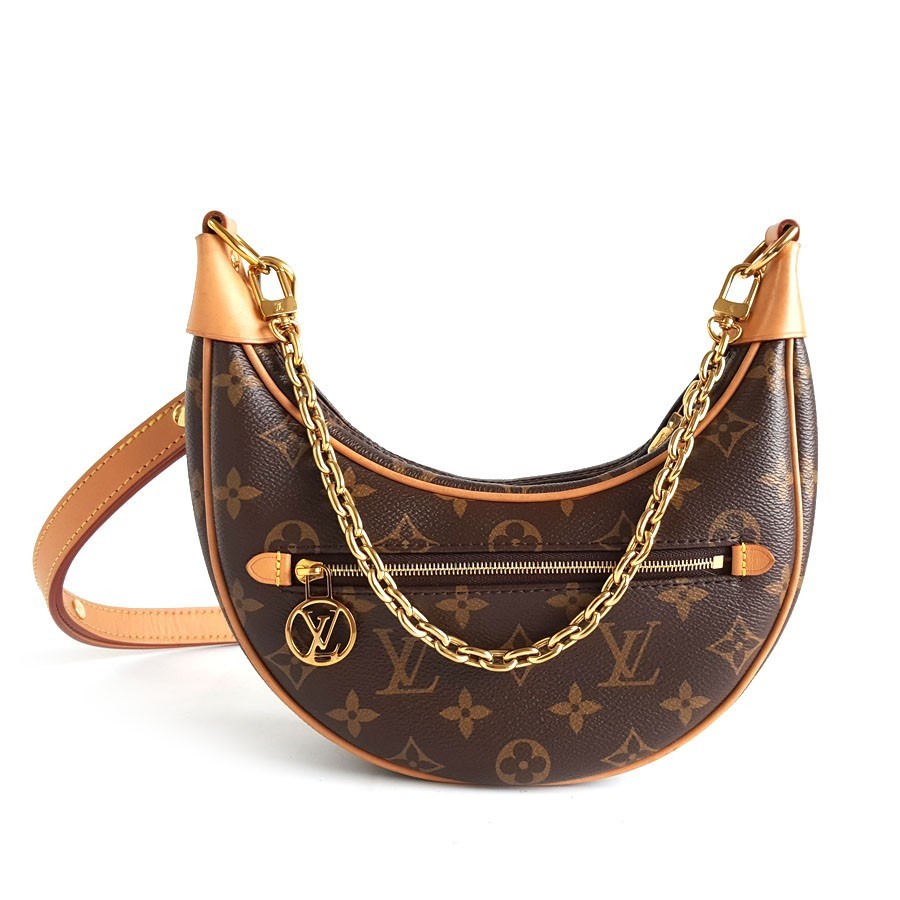 Louis Vuitton Moon Loop brown monogram canvas medium shoulder crossbody handbag