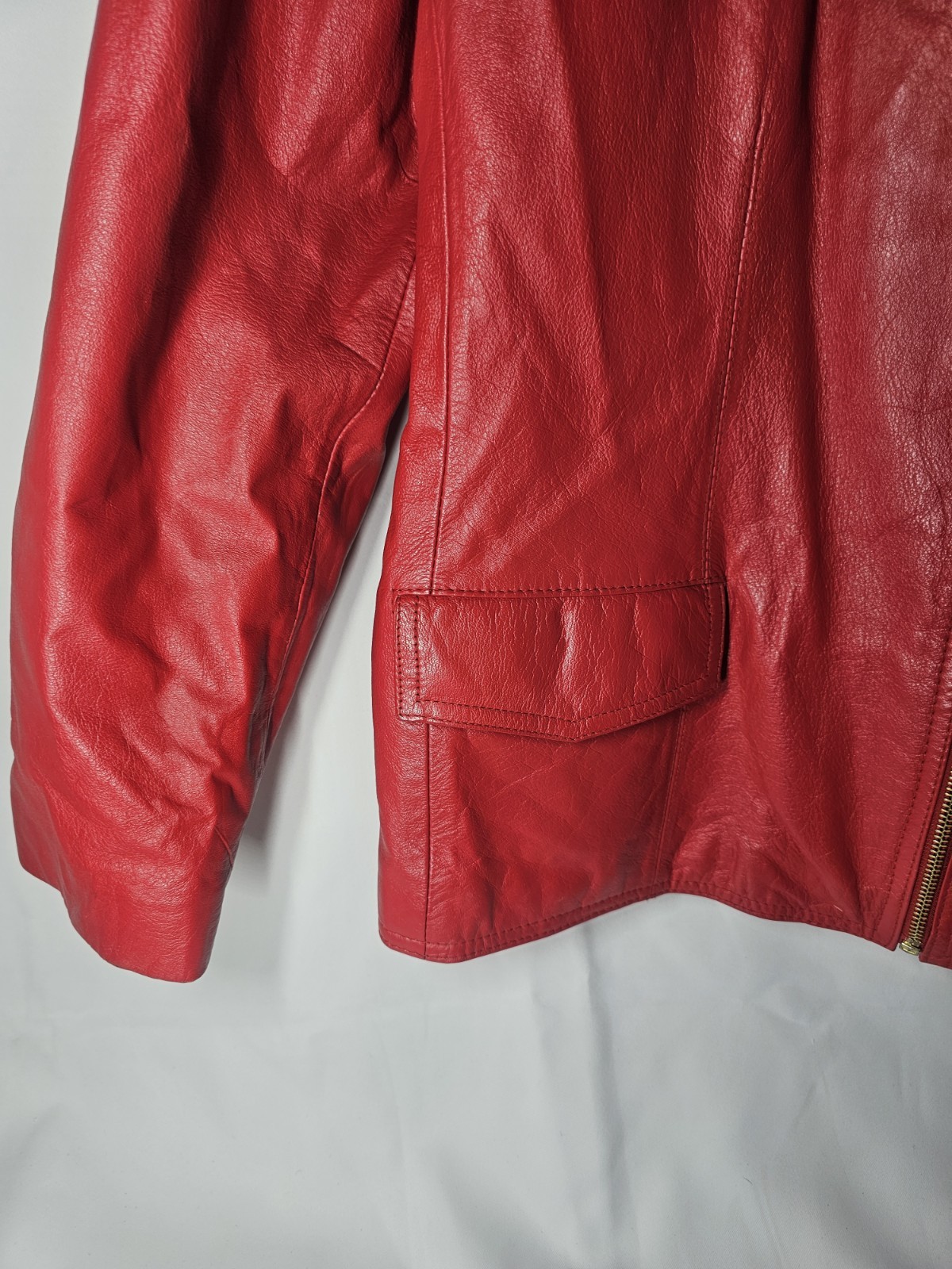 MS Maxima Red Leather Jacket XL