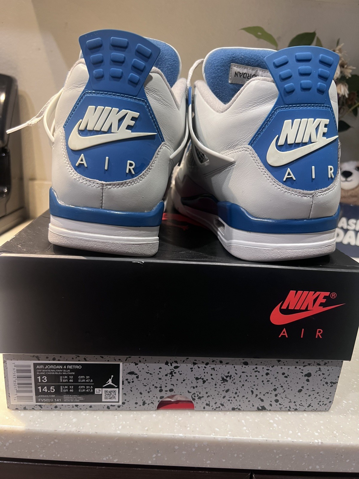 Jordan 4 Retro Military Blue size 13 OG all