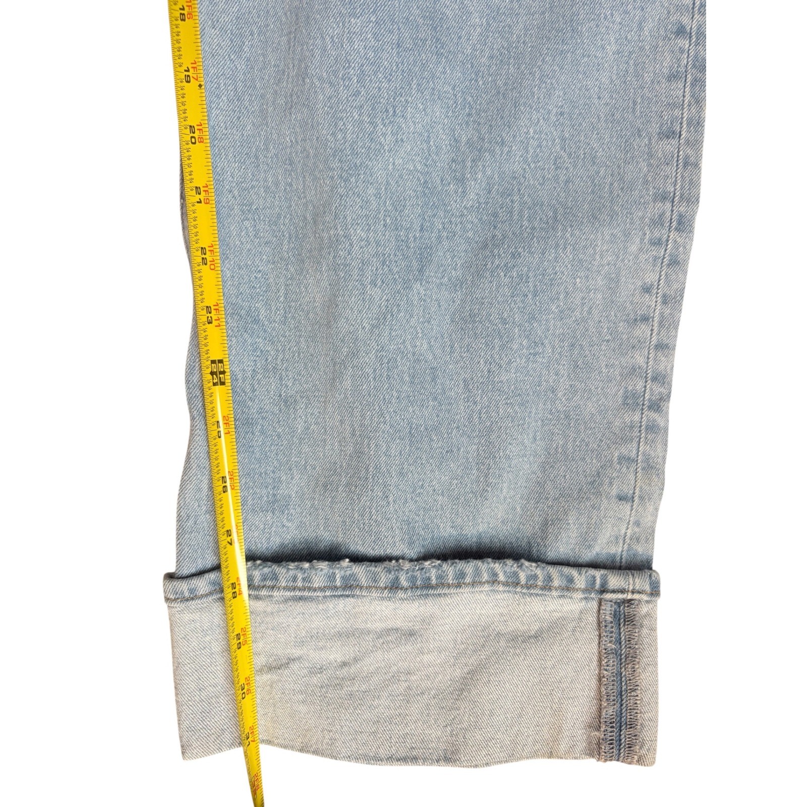 Abercrombie & Fitch The Baggy Low Rise Jeans Light Wash 32 14L Wide Leg