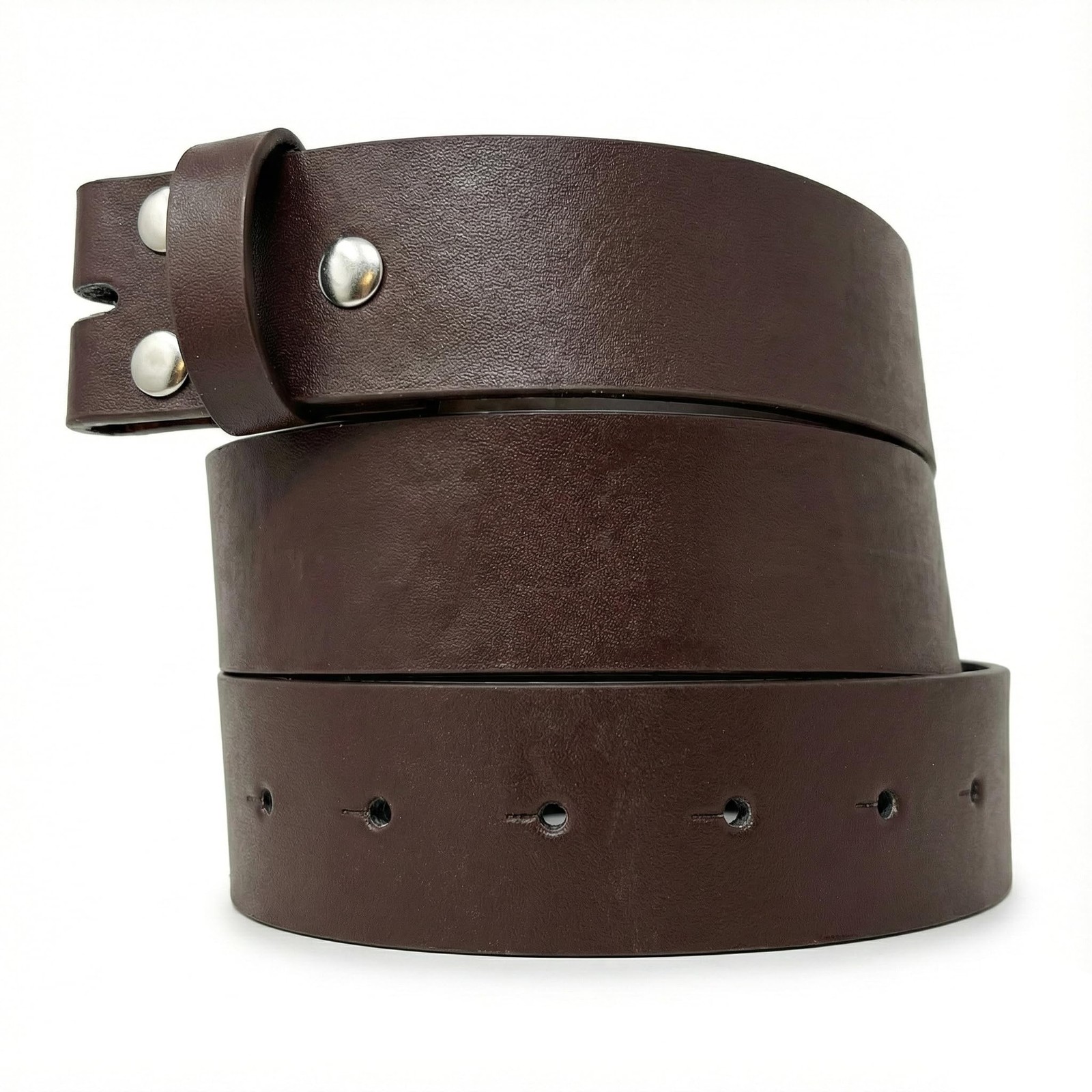 BC Belts Leather Belt Strap with Smooth Grain Medium (32-34″ Waist), Brown