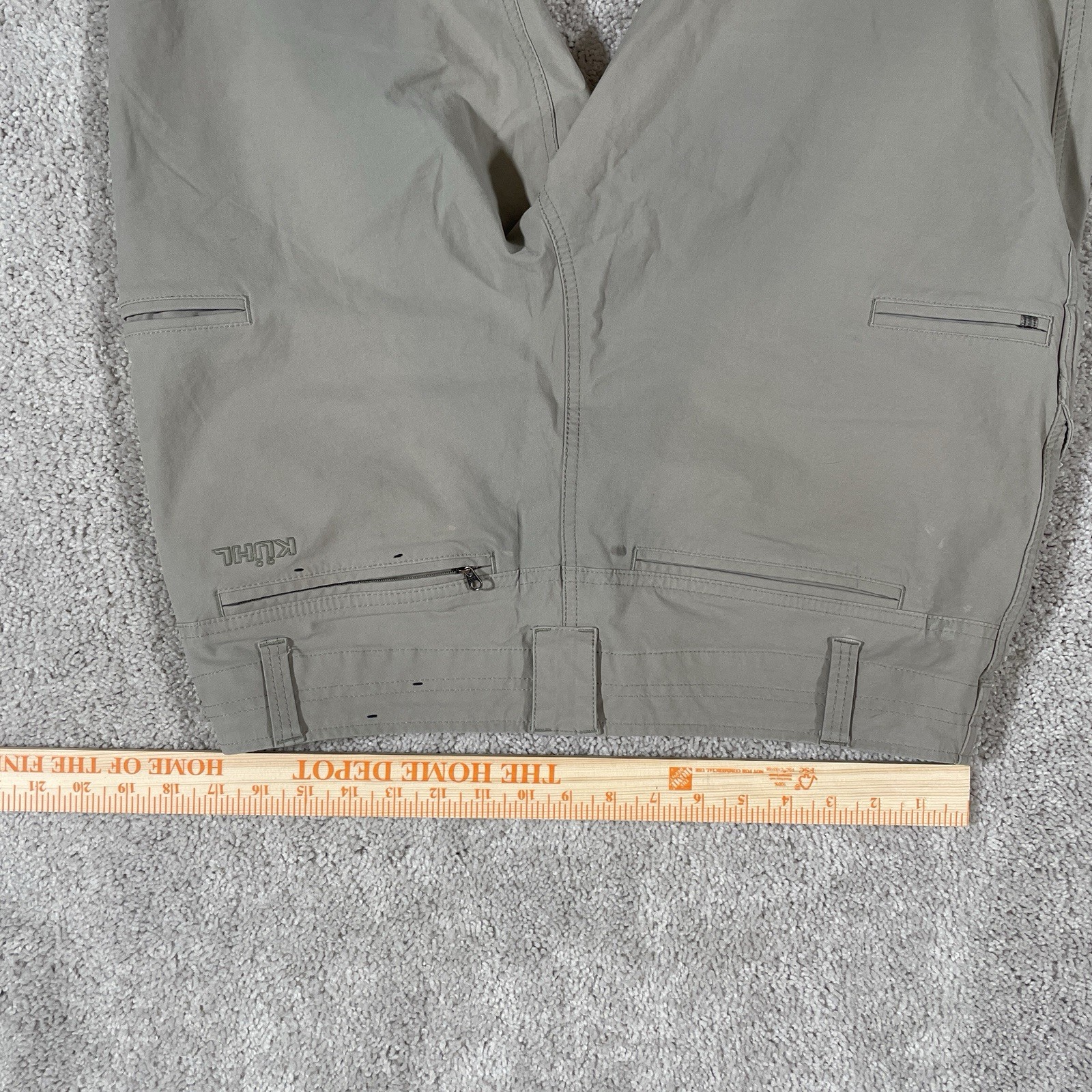 Kuhl Resistor Chino Pants Mens 35×30 Beige Stretch Canvas Straight Leg Casual