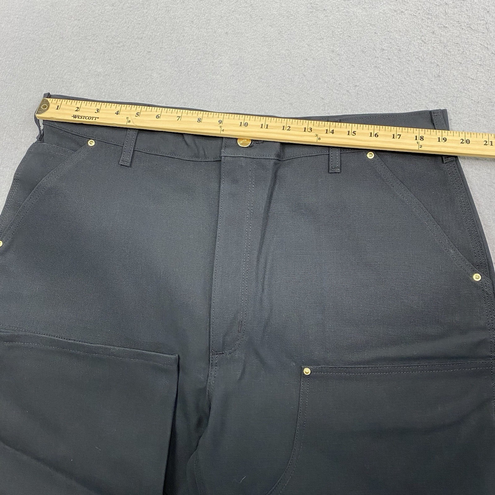 Carhartt Pants Mens 40×36 Black Double Knee Duck Canvas B01 BLK Irregular