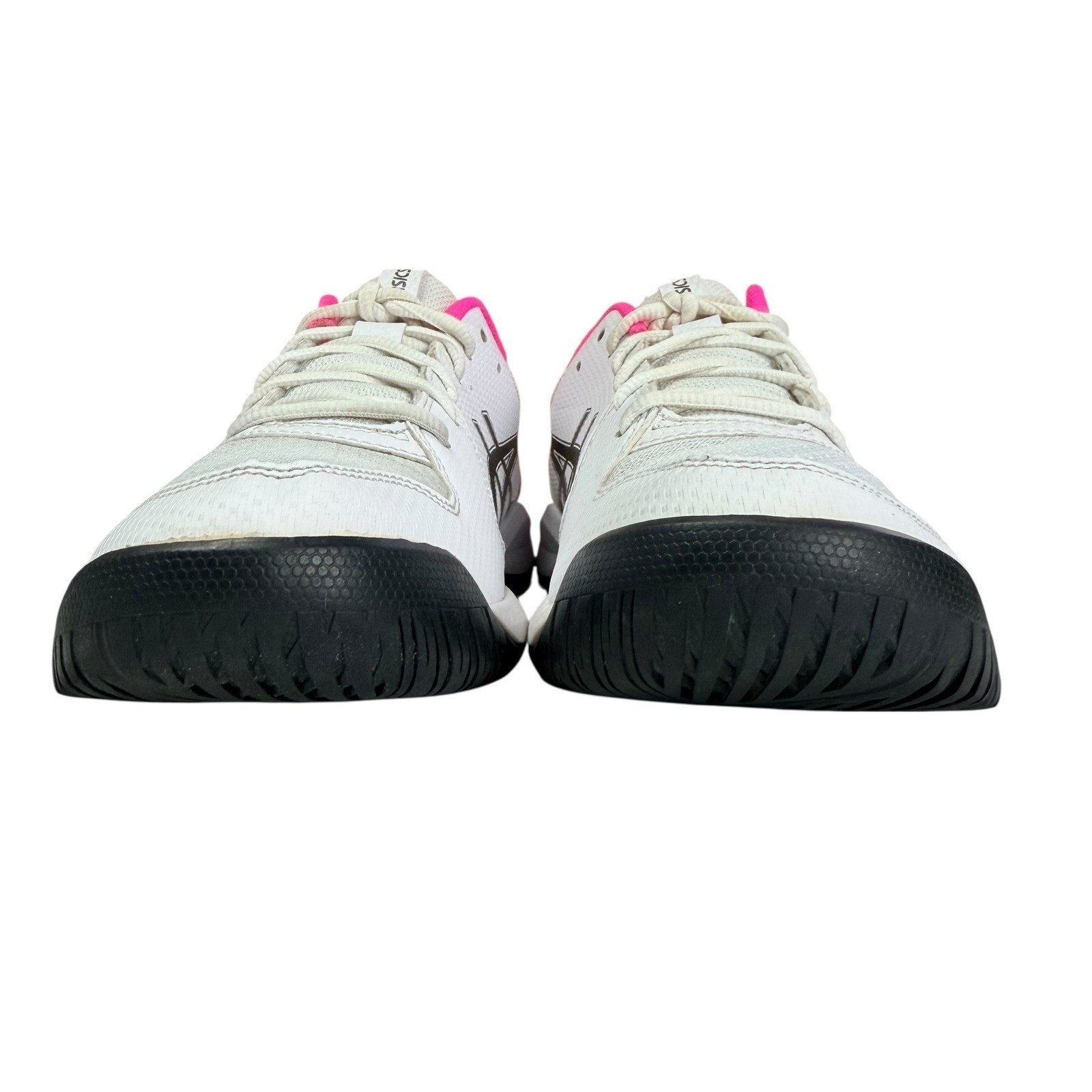 ASICS Gel Dedicate 8 Pickleball Sneakers Women 10 White Pink Athletic Shoes
